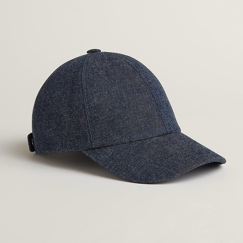 【HERMES】サイドに「H」モチーフ☆Tess Pierce デニム キャップ Tess Denim cap | Hermès USA
